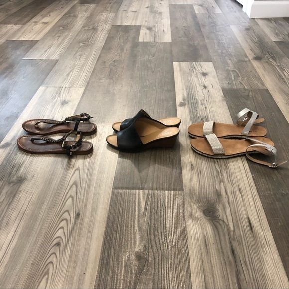 Franco Sarto Wedges and Crystal Sandals Bundle 6.5 - Picture 12 of 12